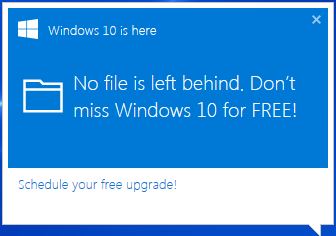 Windows 10 enforced upgrade
